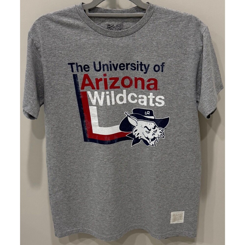 The University of Arizona Wildcats - Retro Brand T-Shirt - Men's Medium - Gray